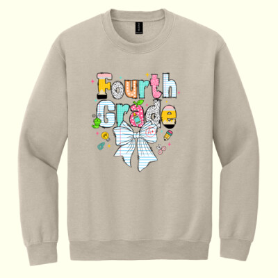 Fourth Grade Paper Bow 89-085 - Heavy Blend Crewneck Sweatshirt Thumbnail