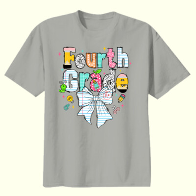 Fourth Grade Paper Bow 89-085 - Youth Heavy Cotton 100% Cotton T Shirt Thumbnail