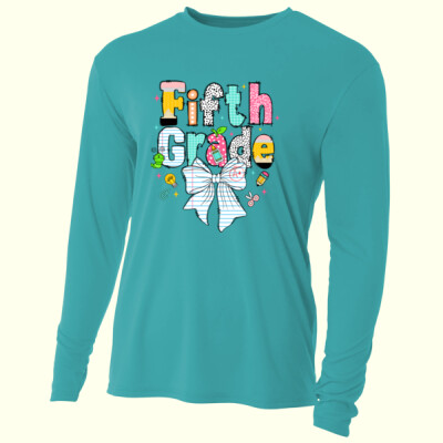 Fifth Grade Paper Bow 89-085 - Adult Cooling Performance Long Sleeve Tee Thumbnail