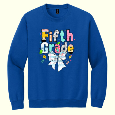 Fifth Grade Paper Bow 89-085 - Heavy Blend Crewneck Sweatshirt Thumbnail