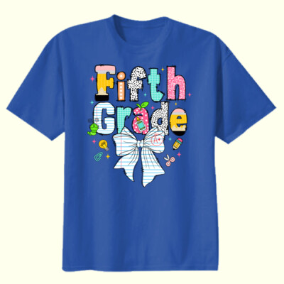Fifth Grade Paper Bow 89-085 - Youth Heavy Cotton 100% Cotton T Shirt Thumbnail