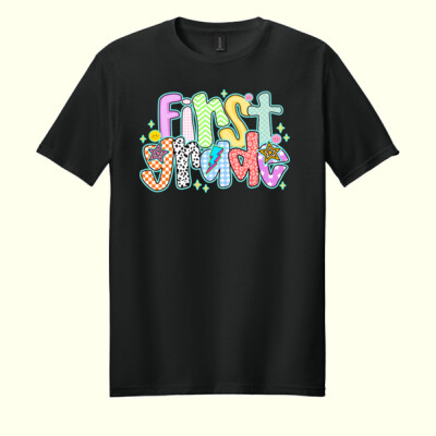 First Grade Colorful 89-086 - Adult Softstyle ® T Shirt Thumbnail