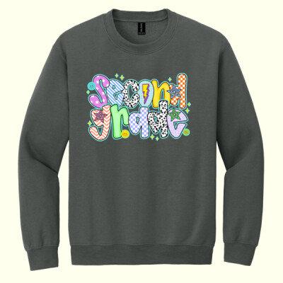 Second Grade Colorful 89-087 - Heavy Blend Crewneck Sweatshirt Thumbnail