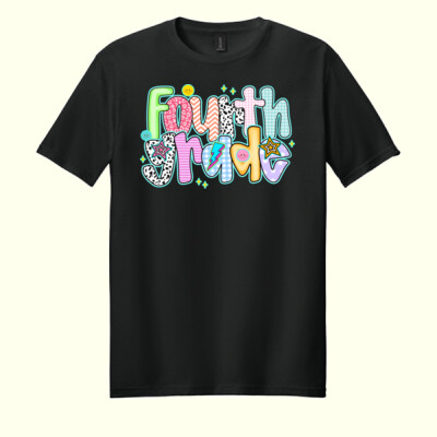 Fourth Grade Colorful 89-089 - Adult Softstyle ® T Shirt Thumbnail