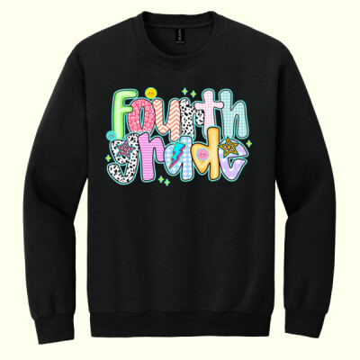Fourth Grade Colorful 89-089 - Heavy Blend Crewneck Sweatshirt Thumbnail