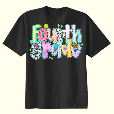 Fourth Grade Colorful 89-089 - Youth Heavy Cotton 100% Cotton T Shirt Thumbnail