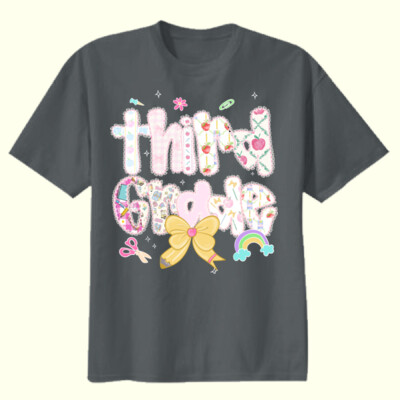 Third Grade Pastels 89-093 - Youth Heavy Cotton 100% Cotton T Shirt Thumbnail