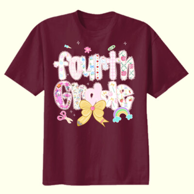 Fourth Grade Pastels 89-094 - Youth Heavy Cotton 100% Cotton T Shirt Thumbnail