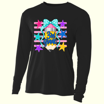 Third Grade Pencil Coquette 89-098 - Adult Cooling Performance Long Sleeve Tee Thumbnail