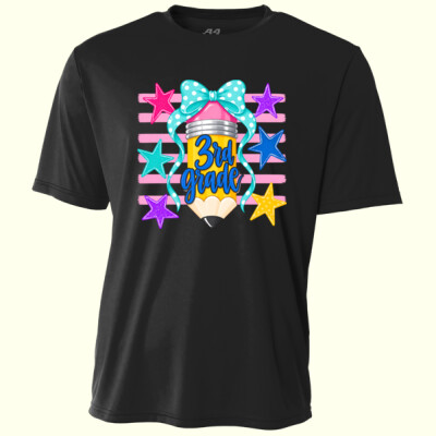 Third Grade Pencil Coquette 89-098 - Adult Cooling Performance Short Sleeve Tee Thumbnail