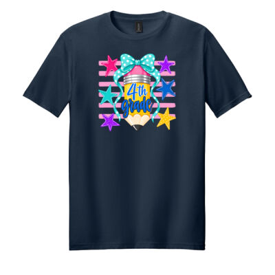Fourth Grade Pencil Coquette 89-099 - Adult Softstyle ® T Shirt Thumbnail