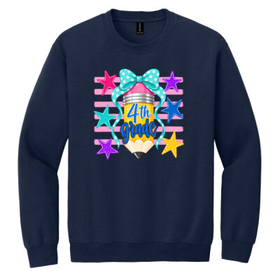 Fourth Grade Pencil Coquette 89-099 - Heavy Blend Crewneck Sweatshirt Thumbnail