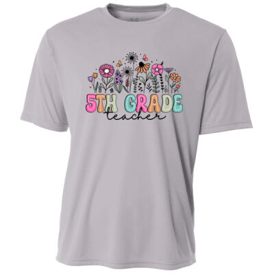 Fifth Grade Vintage Flowers 89-100 - Adult Cooling Performance Short Sleeve Tee Thumbnail