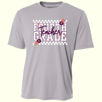 Fourth Grade Purple Checkered 89-122 - Adult Cooling Performance Short Sleeve Tee Thumbnail