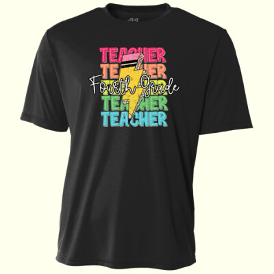 Fourth Grade Teacher 89-123 - Adult Cooling Performance Short Sleeve Tee Thumbnail