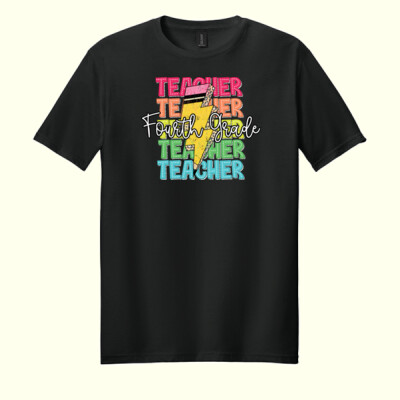 Fourth Grade Teacher 89-123 - Adult Softstyle ® T Shirt Thumbnail