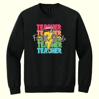 Fourth Grade Teacher 89-123 - Heavy Blend Crewneck Sweatshirt Thumbnail
