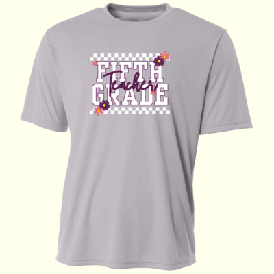 Fifth Grade Purple Checkered 89-124 - Adult Cooling Performance Short Sleeve Tee Thumbnail