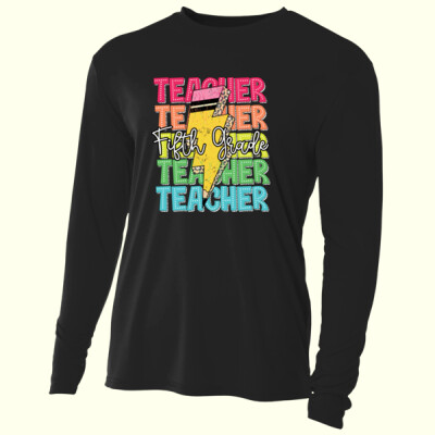 Fifth Grade Teacher 89-127 - Adult Cooling Performance Long Sleeve Tee Thumbnail