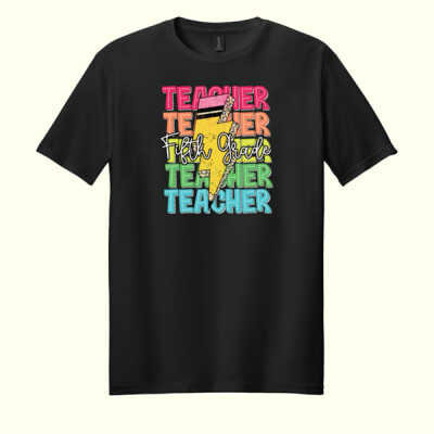 Fifth Grade Teacher 89-127 - Adult Softstyle ® T Shirt Thumbnail