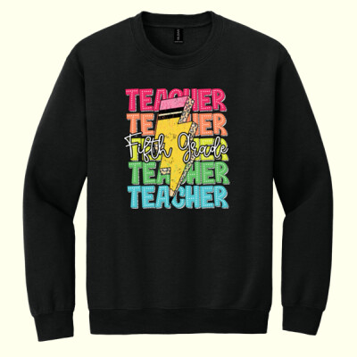 Fifth Grade Teacher 89-127 - Heavy Blend Crewneck Sweatshirt Thumbnail