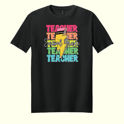 Second Grade Teacher 89-128 - Adult Softstyle ® T Shirt Thumbnail