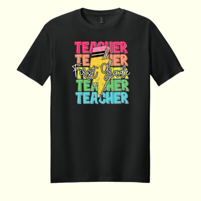 First Grade Teacher 89-129 - Adult Softstyle ® T Shirt Thumbnail