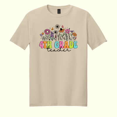 Fourth Grade Flowers 89-130 - Adult Softstyle ® T Shirt Thumbnail
