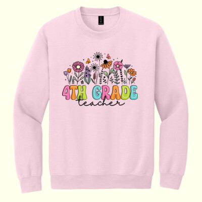 Fourth Grade Flowers 89-130 - Heavy Blend Crewneck Sweatshirt Thumbnail
