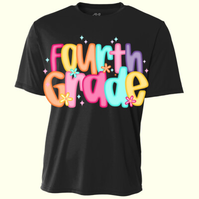 Fourth Grade Colorful Letters 89-131 - Youth Cooling Performance Short Sleeve Tee Thumbnail