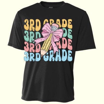 Third Grade Coquette Pencil 89-136 - Youth Cooling Performance Short Sleeve Tee Thumbnail