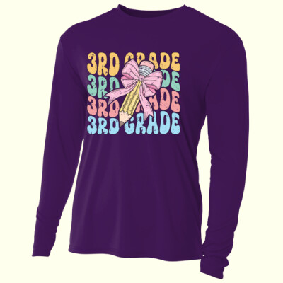 Third Grade Coquette Pencil 89-136 - Adult Cooling Performance Long Sleeve Tee Thumbnail