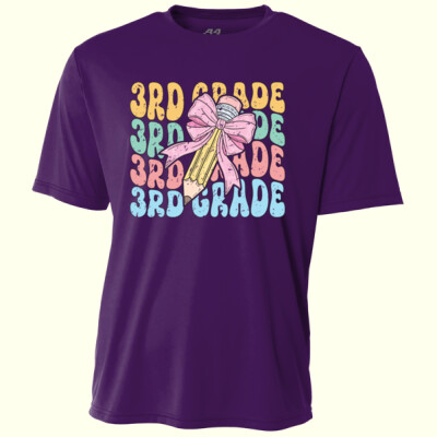 Third Grade Coquette Pencil 89-136 - Adult Cooling Performance Short Sleeve Tee Thumbnail