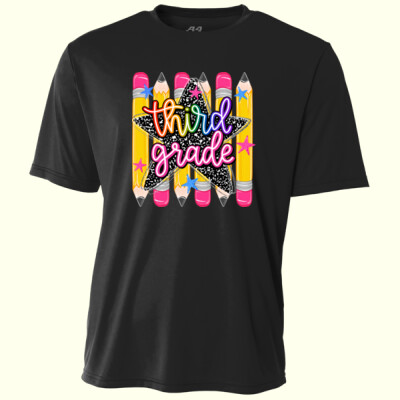 Third Grade Pencils 89-248 - Adult Cooling Performance Short Sleeve Tee Thumbnail