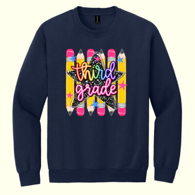 Third Grade Pencils 89-248 - Heavy Blend Crewneck Sweatshirt Thumbnail
