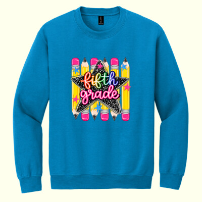 -Fifth Grade Pencils  - Heavy Blend Crewneck Sweatshirt Thumbnail
