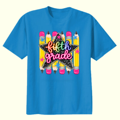 -Fifth Grade Pencils  - Youth Heavy Cotton 100% Cotton T Shirt Thumbnail