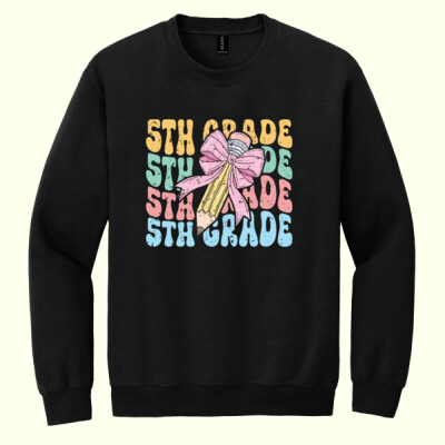 Fifth Grade Pencil Coquette 89-138 - Heavy Blend Crewneck Sweatshirt Thumbnail