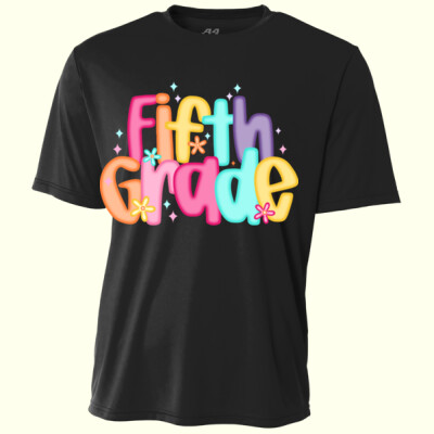 Fifth Grade Colorful Letters 89-142 - Youth Cooling Performance Short Sleeve Tee Thumbnail