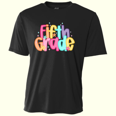Fifth Grade Colorful Letters 89-142 - Adult Cooling Performance Short Sleeve Tee Thumbnail