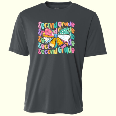 Second Grade Coquette Bow 89-144 - Adult Cooling Performance Short Sleeve Tee Thumbnail