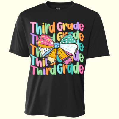 Third Grade Coquette Bow 89-145 - Youth Cooling Performance Short Sleeve Tee Thumbnail