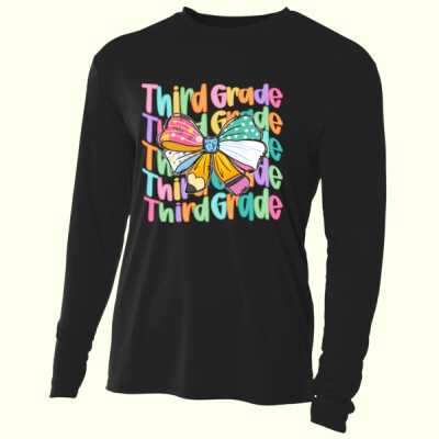 Third Grade Coquette Bow 89-145 - Adult Cooling Performance Long Sleeve Tee Thumbnail