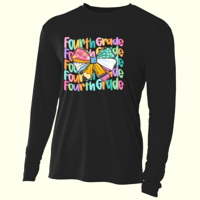 Fourth Grade Coquette Bow 89-146 - Adult Cooling Performance Long Sleeve Tee Thumbnail
