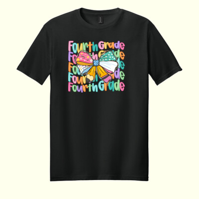 Fourth Grade Coquette Bow 89-146 - Adult Softstyle ® T Shirt Thumbnail