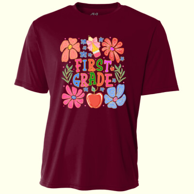 First Grade Flowers 89-147 - Adult Cooling Performance Short Sleeve Tee Thumbnail