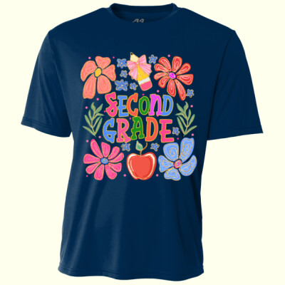 Second Grade Flowers 89-148 - Youth Cooling Performance Short Sleeve Tee Thumbnail