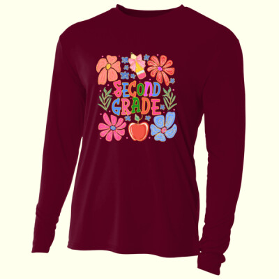 Second Grade Flowers 89-148 - Adult Cooling Performance Long Sleeve Tee Thumbnail