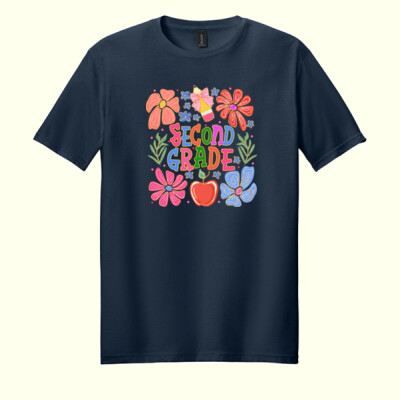 Second Grade Flowers 89-148 - Adult Softstyle ® T Shirt Thumbnail