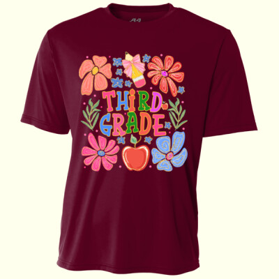 Third Grade Flowers 89-149 - Youth Cooling Performance Short Sleeve Tee Thumbnail